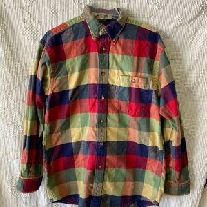 Throwback to the 90’s! Orvis Plaid Button Up Med.